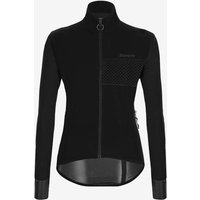 Photos - Cycling Clothing Santini Guard Nimbus Light Waterproof Jacket Black Silver Dotted Women - Sleek Cut - XL
