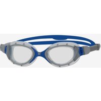 Photos - Swim Goggles Zoggs Predator Flex Regular Fit Grey Blue with White Clear Lenses
