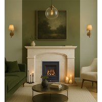 Axon Franklin Limestone Fireplace