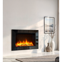Celsi DLX Vader 750XT Hole in the Wall Electric Fire - Black Nickel & Black