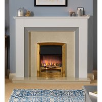 Dimplex Glencoe Optiflame 3D Brass Electric Fire