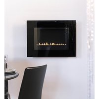 Eko Fires 5060 Black Glass Wall Mounted Flueless Gas Fire