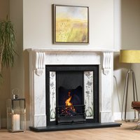 Gallery Collection Kingston 56-Inch Kallos Marble Fire Surround