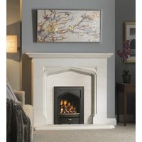 PureGlow Harvington Limestone Fireplace