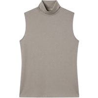 Purotatto Dolcevita Donna Senza Maniche in Grigio