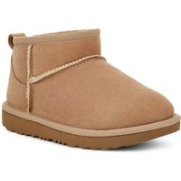 Ugg Kids Classic Ultra Mini Twinface Sheepskin Booties - Sand