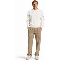 C.P. Company Chenille Cotton Sweater — White