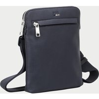 Hugo Boss Logo-Print Polyester Shoulder Bag — Blue