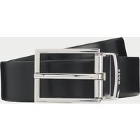 BOSS Reversible belt in Italian leather - Black Men's Business Belts size 36