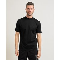 HUGO Stand-collar slim-fit T-shirt in stretch cotton - Black Men's T-Shirts size M