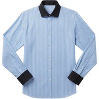 Valentino Garavani Camicia Maglieria Strisce Blu e Bianco