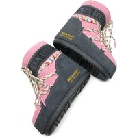 Moon Boot x Guest In Residence Icon Low Stivaletti Donna Honey e White Sand in Suede
