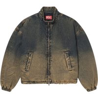 DIESEL Giacca Jeans Cropped in Denim Scuro