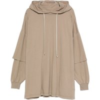 DRKSHDW by Rick Owens Felpa Fango Oversize con Cappuccio