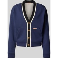 Marni Cardigan in Grigio con Dettagli Neri
