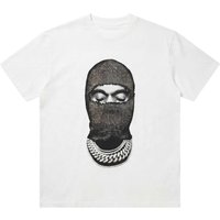 IH NOM UH NIT T-shirt in Cotone Nero con Stampa Artistica