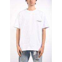 PURPLE BRAND Maglieria T-shirt Bianca con Stampa Logo