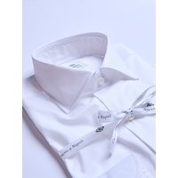 Luigi Borrelli Napoli Camicia Uomo Bianca in Twill di Cotone