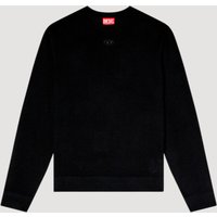 Diesel - Wool jumper with cut-out logo - Knitwear - Man - Black