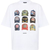 Dsquared2 Graphic-Print Cotton T-Shirt — White