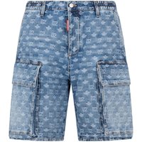 dsquared2 short blu uomo multi logo