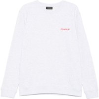 dondup felpa grigio uomo micro logo