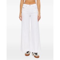 diesel jeans gamba ampia donna bianco