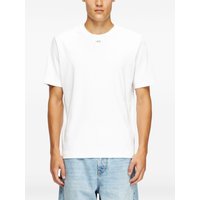 Diesel - Regular T-shirt with crew neck and Oval D - T-Shirts - Man - White