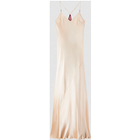 satin dress pink woman