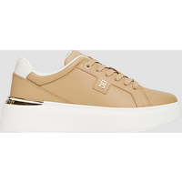 scarpe con suola alta donna beige