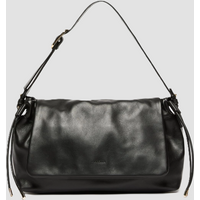 borsa media in pelle donna nero