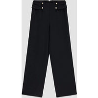 pantalone wide leg donna nero