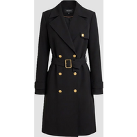 trench doppiopetto donna nero