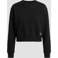 felpa girocollo da donna nero
