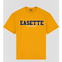 t-shirt con logo da uomo giallo