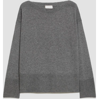 maglia con scollo a barchetta donna grigio