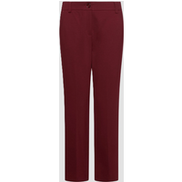 pantalone slim fit donna bordeaux