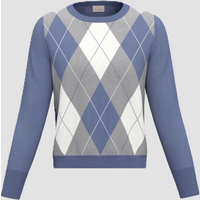 maglia aderente a rombi donna ortensia