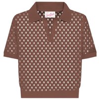 polo donna mc2 saint barth - flora mesh 18 brown - n.d.