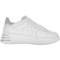 sneaker donna hogan - hogan rebel h564 allacciato h - bianco
