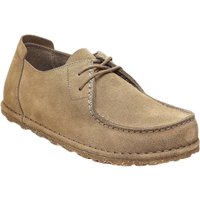 shoes shoes Birkenstock utti lace suede leather - gray taupe