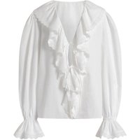 bluse e camicie donna alberta ferretti - camicia popeline - bianco