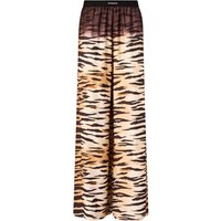 pantaloni donna pinko - persy pantalone twill stampa - multicolore