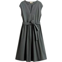 vestiti casual donna woolrich - poplin short dress forest veil - verde