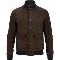 giacche uomo emanuele curci - giacca in pelle - marrone