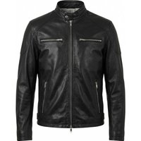giacche uomo emanuele curci - giacca in pelle - nero
