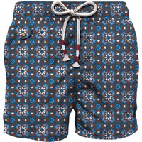 pantaloncini e calzoncini uomo mc2 saint barth - lighting 70 micro deco 1817 - blu