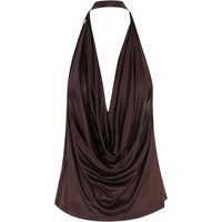 canotte e top donna elisabetta franchi - canottiera - marrone