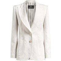 giacche donna etro - women's fitted jacket with peak lapel - bianco