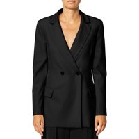 women's jackets rue•8isquit - double-breasted cady jacket - black